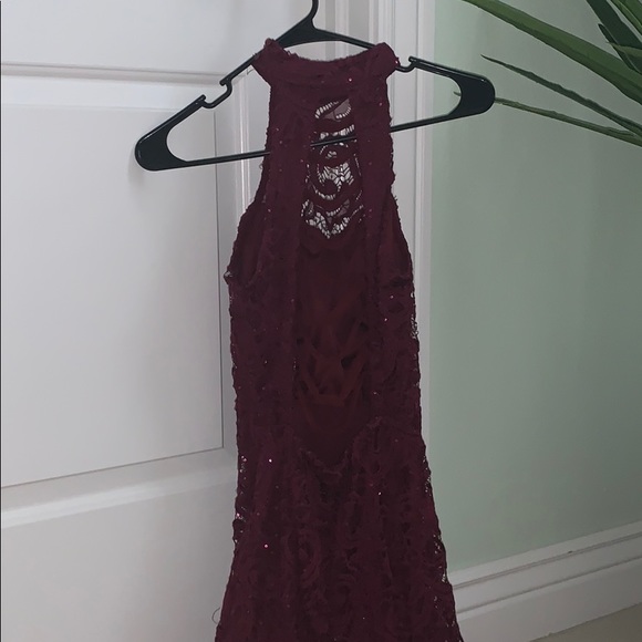 COPY - Burgundy Dress - Picture 3 of 4